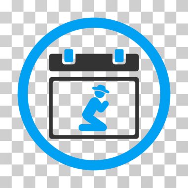 Güncel değil yuvarlak vektör simgesi dua