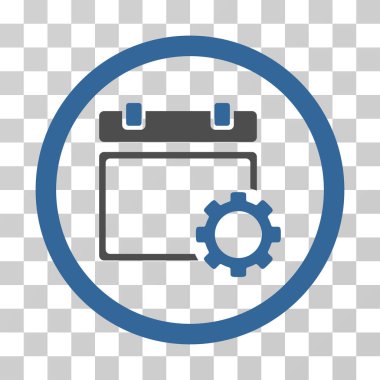 Takvim Seçenekleri yuvarlak vektör simgesi