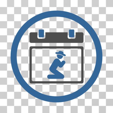 Güncel değil yuvarlak vektör simgesi dua