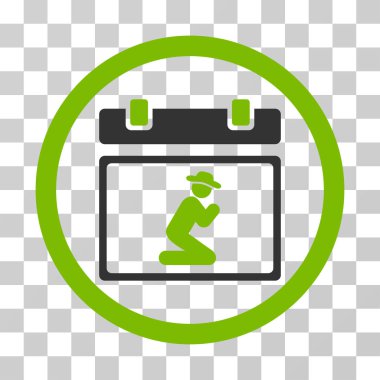 Güncel değil yuvarlak vektör simgesi dua