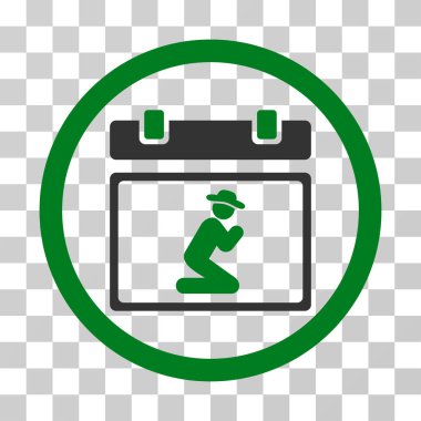 Güncel değil yuvarlak vektör simgesi dua