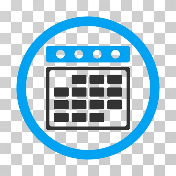 Month Calendar Rounded Vector Icon — Stock Vector