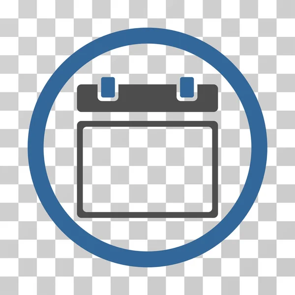 Día del calendario vacío Vector redondeado icono — Vector de stock