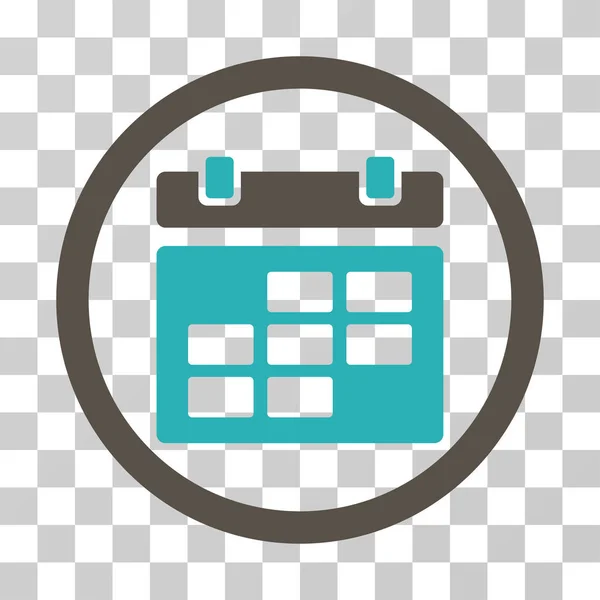 Calendar Rounded Vector Icon — Stock Vector