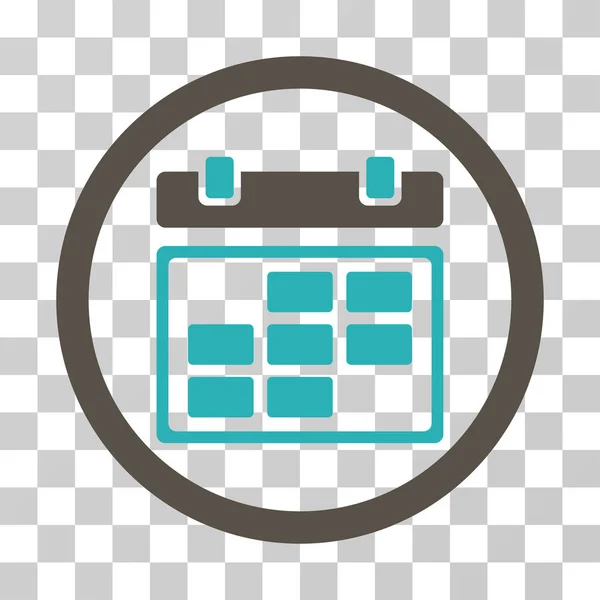 Month Calendar Rounded Vector Icon — Stock Vector