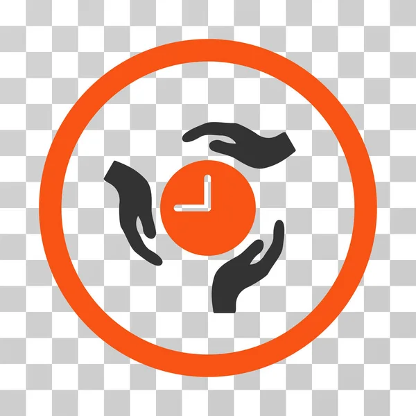 Icono de Vector Redondeado Cuidado del Tiempo — Vector de stock