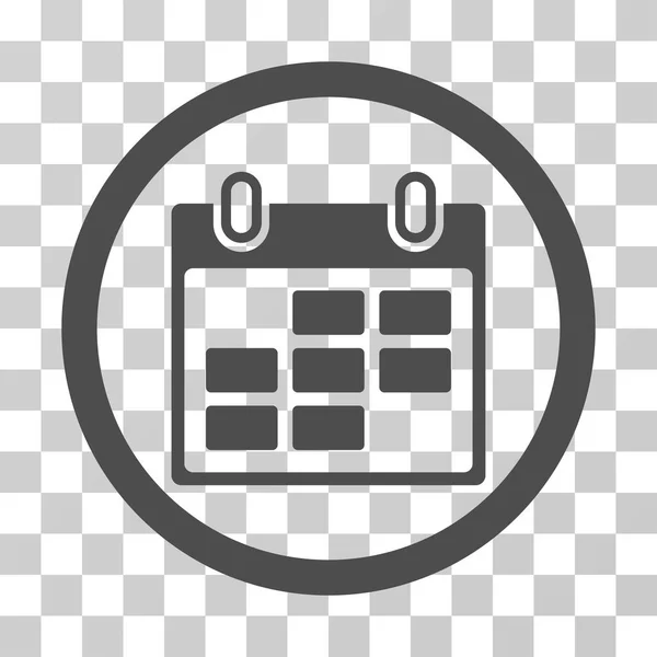 Calendario Días redondeados Vector Icono — Vector de stock