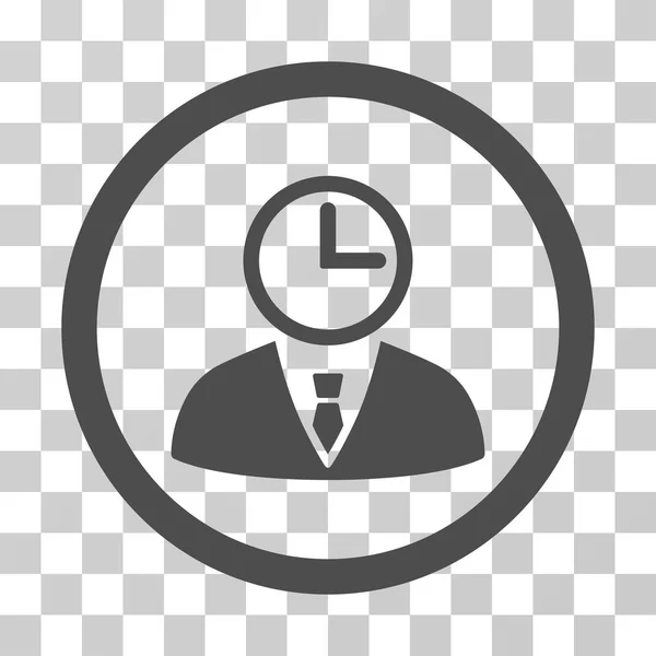 Time Manager Rounded Vector Icon — Stock Vector