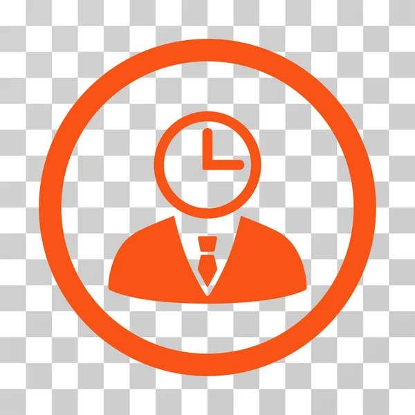 Icône vectorielle arrondie Time Manager — Image vectorielle