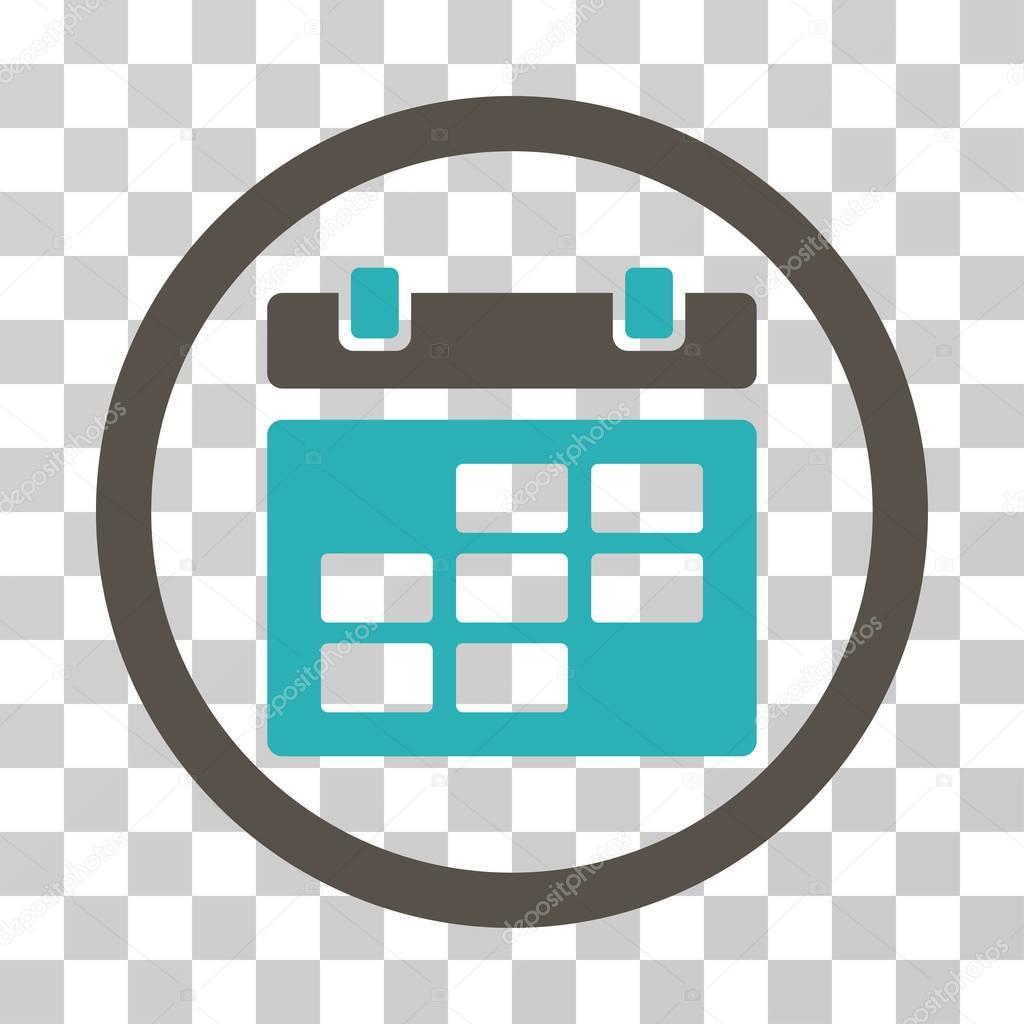 Calendar Rounded Vector Icon