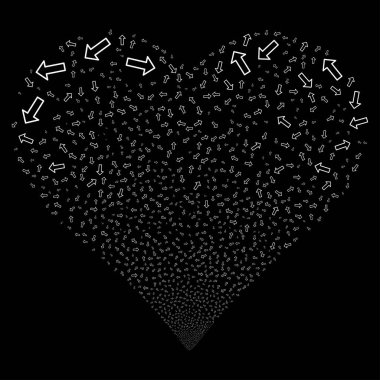 Ok havai fişek kalp