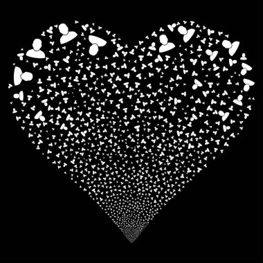 Kullanıcı havai fişek kalp