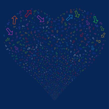 Ok havai fişek kalp