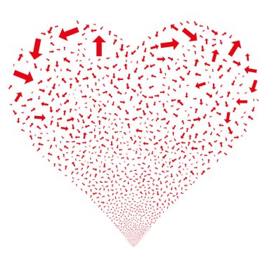 Ok havai fişek kalp