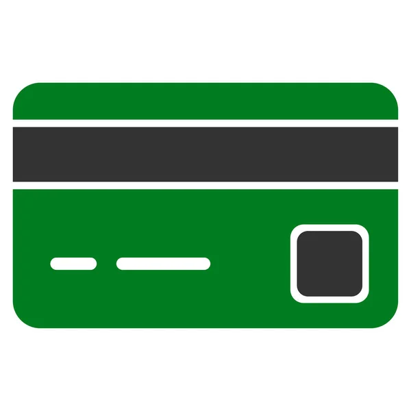 Bank kártya lapos Vector Icon — Stock Vector