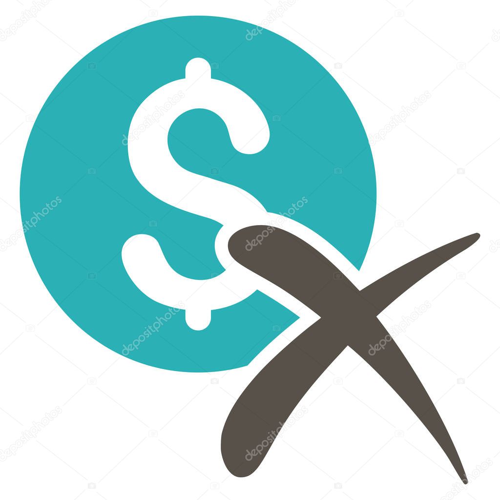 Reject Payment Flat Vector Icon