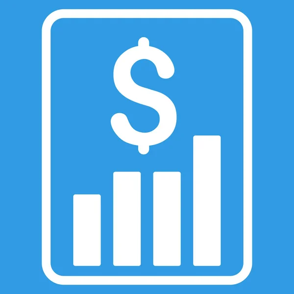 Informe financiero icono de vector plano — Archivo Imágenes Vectoriales