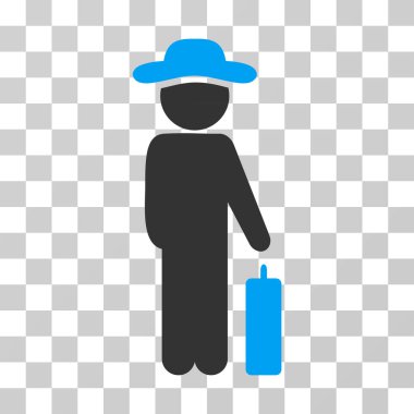 Beyefendi Bagaj vektör simgesi