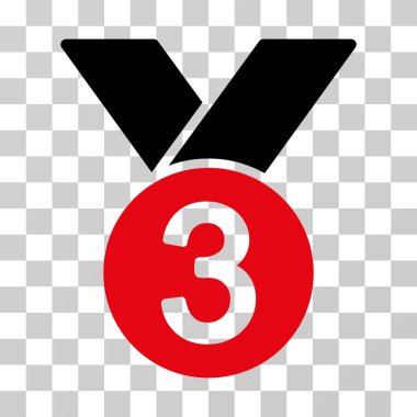 Bronz madalya vektör simgesi