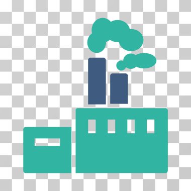 Sigara fabrikası vektör simgesi