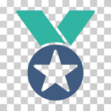 Yıldız madalya vektör simgesi