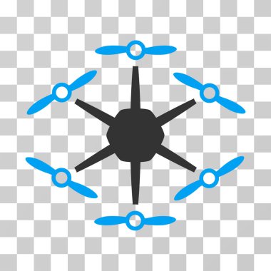 Hexacopter vektör simgesi