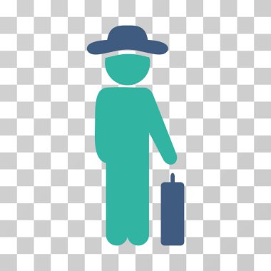 Beyefendi Bagaj vektör simgesi