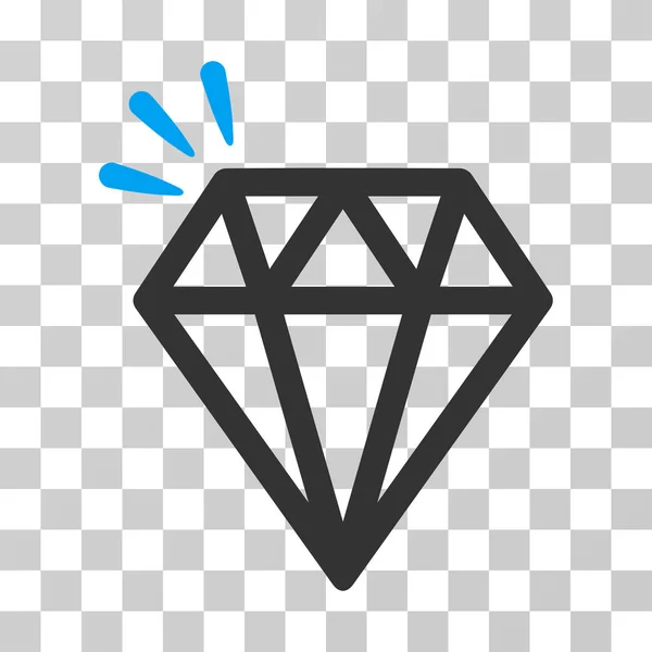 Ícone de vetor de cristal diamante — Vetor de Stock