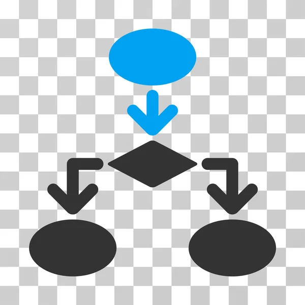 Icona vettoriale del diagramma di flusso — Vettoriale Stock