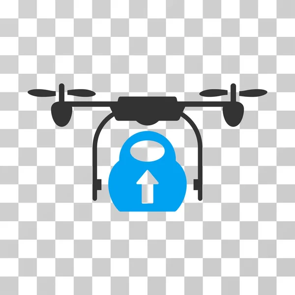 Навантаження вантажу Drone векторної Icon — стоковий вектор