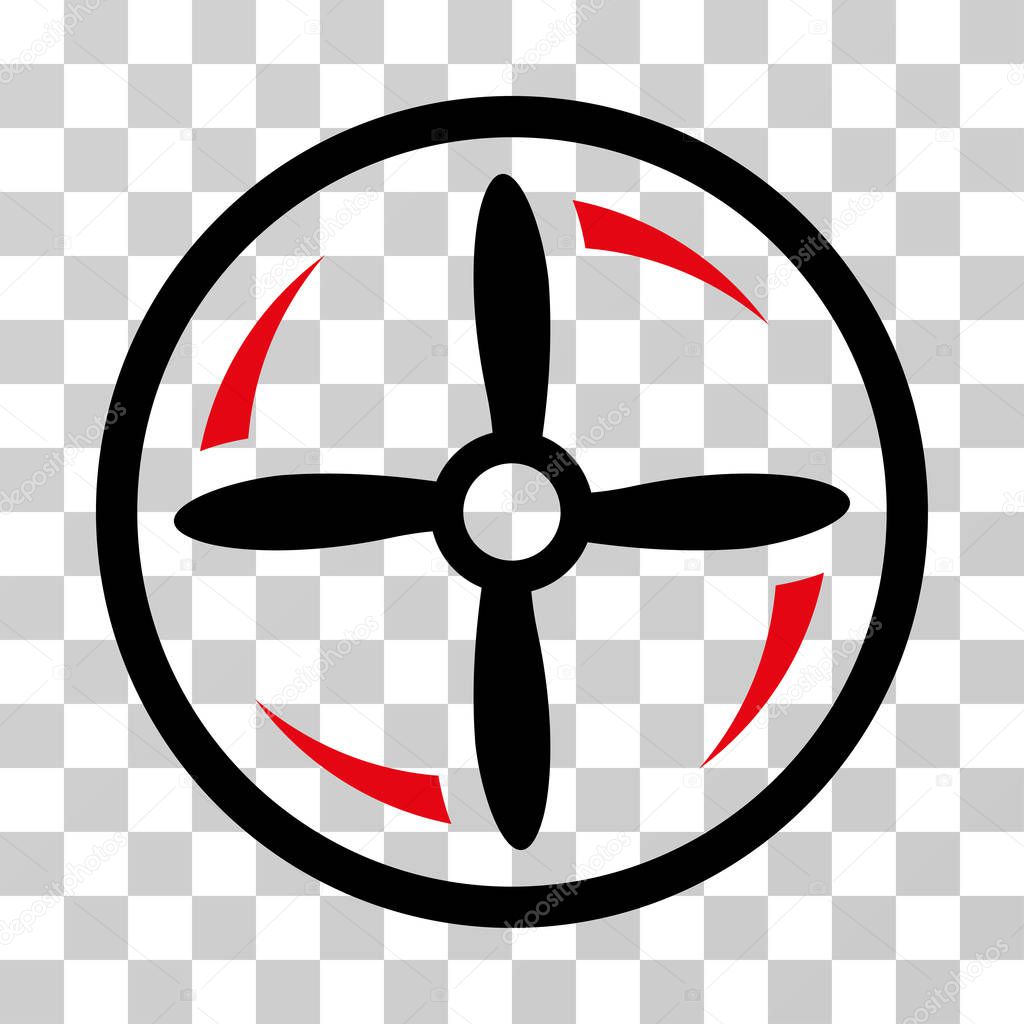 Drone Screw Rotation Vector Icon