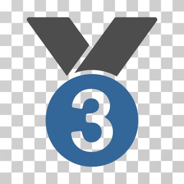 Bronz madalya vektör simgesi