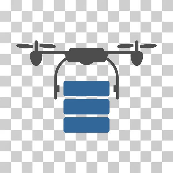 Cargo Drone Vector Icon — Stock Vector