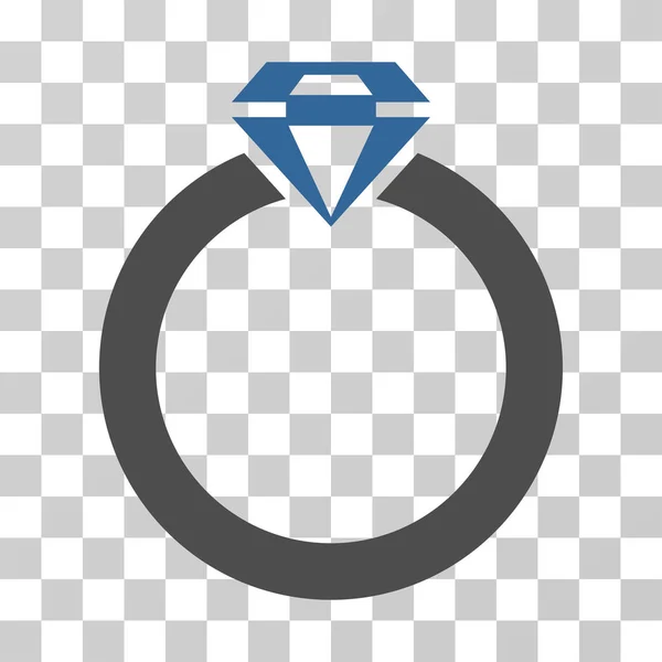 Diamanten ring vector icoon — Stockvector