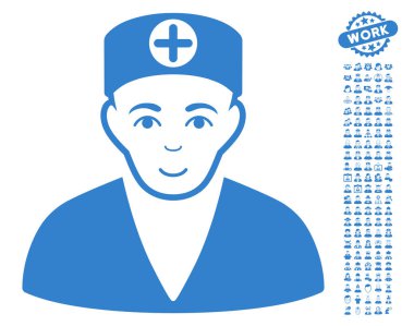 Bonus ile doktor vektör simgesi