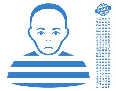 Bonus ile mahkum vektör simgesi