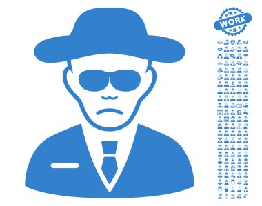 Güvenlik aracısı vektör simgesi Bonus ile