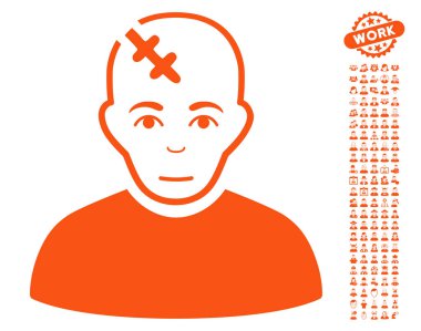 Bonus ile baş zarar vektör simgesi