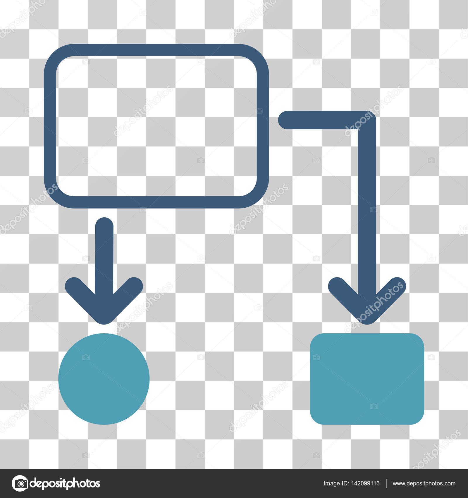 Diagrama De Flujo Esquema Vector Icono — Vector De Stock © Ahasoft