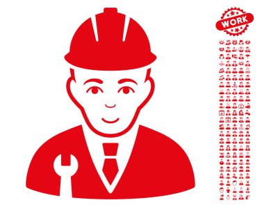 Bonus ile geliştirici vektör simgesi