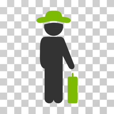 Beyefendi Bagaj vektör simgesi