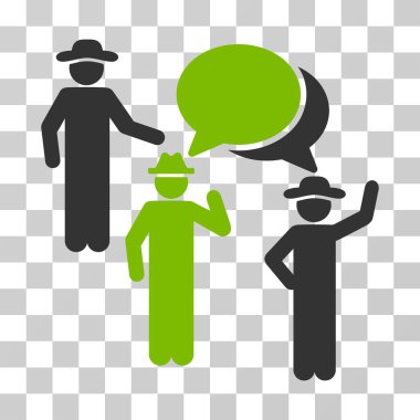 Beyler tartışma vektör simgesi