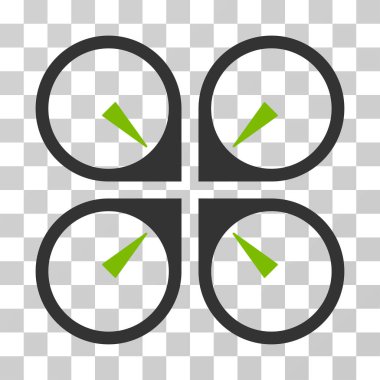 Vurgulu dron vektör simgesi