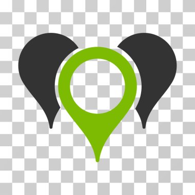 Harita işaretçiler vektör simgesi