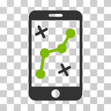 Rota Smartphone vektör simgesi