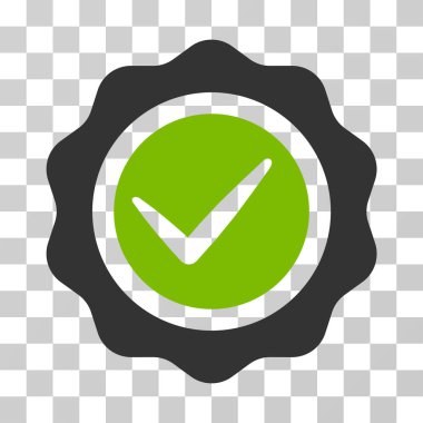 Geçerli mühür vektör simgesi