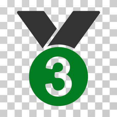 Bronz madalya vektör simgesi