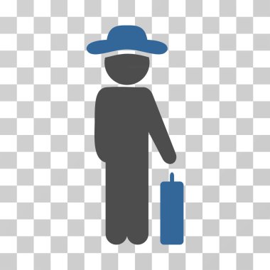 Beyefendi Bagaj vektör simgesi