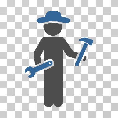 Beyefendi asker vektör simgesi