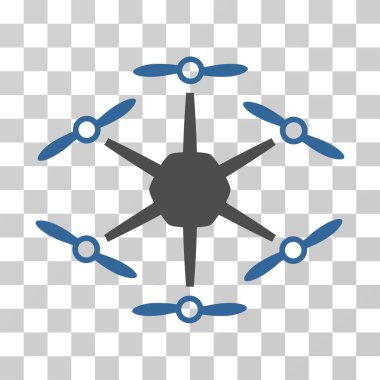 Hexacopter vektör simgesi